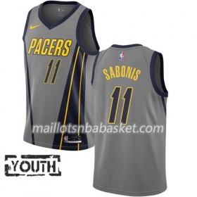 Maillot Enfant Indiana Pacers Domantas Sabonis 11 2018-19 Nike City Edition Gris Swingman